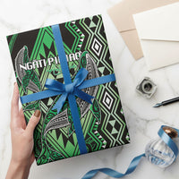 Aotearoa Iwi Ngati Pikiao Wrapping Paper NZ Maori Humpback Whale Taniko Motifs LT14 - Polynesian Pride