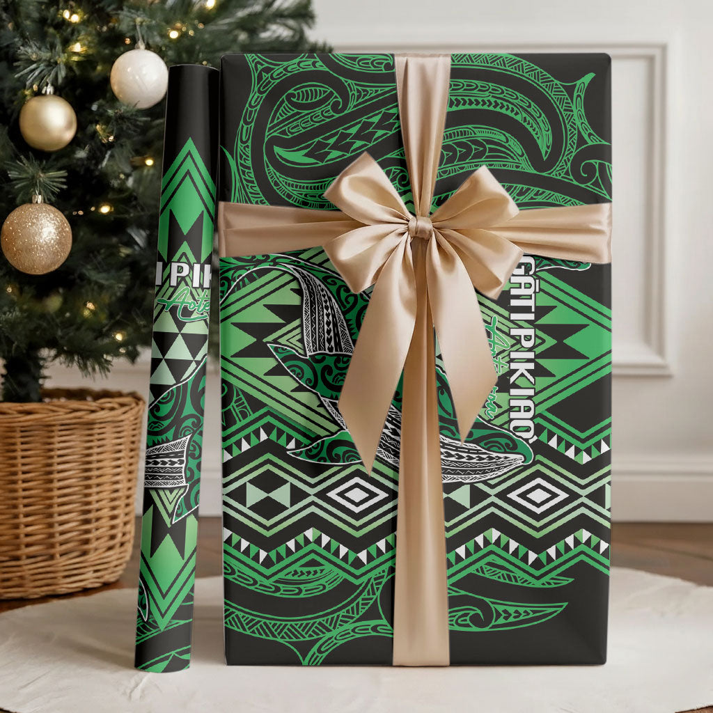 Aotearoa Iwi Ngati Pikiao Wrapping Paper NZ Maori Humpback Whale Taniko Motifs LT14 - Polynesian Pride