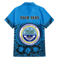 Personalised Yap Constitution Day Family Matching Puletasi Dress and Hawaiian Shirt FSM Seal Happy 24 December LT14 - Polynesian Pride