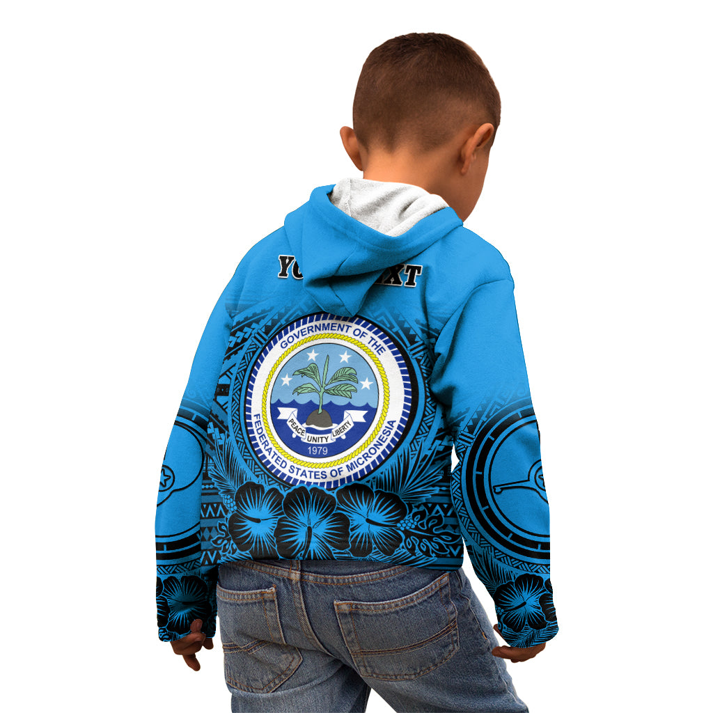 Personalised Yap Constitution Day Kid Hoodie FSM Seal Happy 24 December LT14 - Polynesian Pride