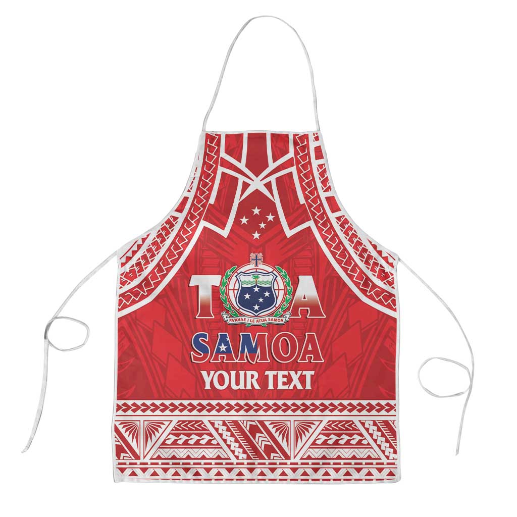Samoa Rugby Custom Apron Toa Samoa Pacific Sporty Red - Polynesian Pride