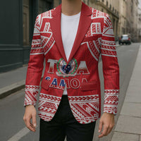 Samoa Rugby Custom Blazer Toa Samoa Pacific Sporty Red - Polynesian Pride
