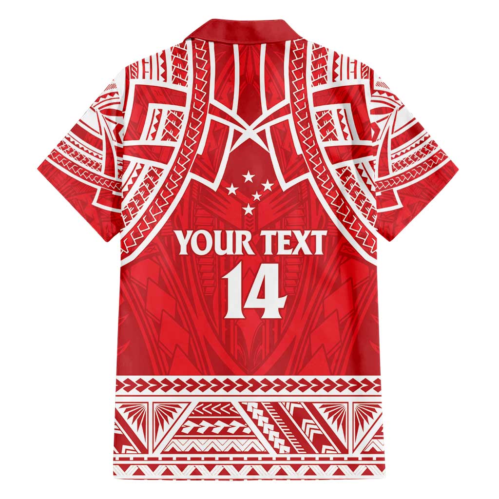 Samoa Rugby Custom Hawaiian Shirt Toa Samoa Pacific Sporty Red - Polynesian Pride