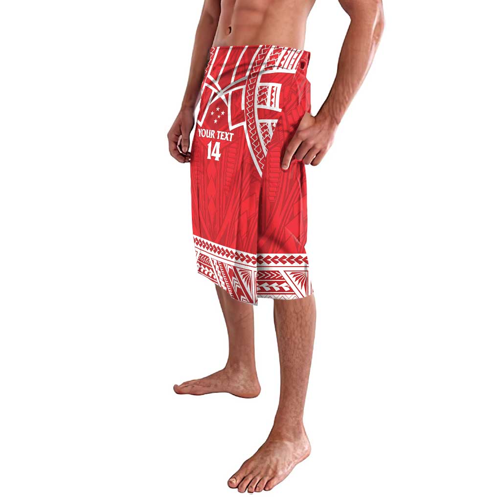 Samoa Rugby Custom Lavalava Toa Samoa Pacific Sporty Red LT14 - Polynesian Pride