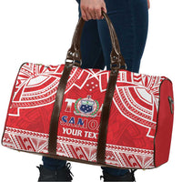 Samoa Rugby Custom Travel Bag Toa Samoa Pacific Sporty Red - Polynesian Pride
