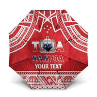 Samoa Rugby Custom Umbrella Toa Samoa Pacific Sporty Red - Polynesian Pride