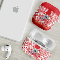 Toa Samoa Rugby Custom AirPods Case Samoa mo Samoa Polynesian Pacific Red - Polynesian Pride