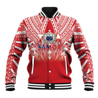 Toa Samoa Rugby Custom Baseball Jacket Samoa mo Samoa Polynesian Pacific Red LT14 Unisex Red - Polynesian Pride