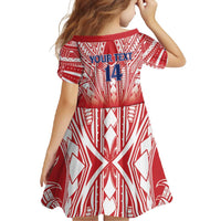 Toa Samoa Rugby Custom Family Matching Long Sleeve Bodycon Dress and Hawaiian Shirt Samoa mo Samoa Polynesian Pacific Red - Polynesian Pride