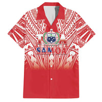Toa Samoa Rugby Custom Hawaiian Shirt Samoa mo Samoa Polynesian Pacific Red - Polynesian Pride