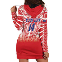 Toa Samoa Rugby Custom Hoodie Dress Samoa mo Samoa Polynesian Pacific Red - Polynesian Pride