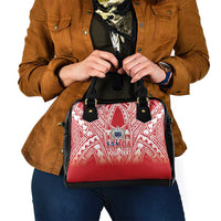 Toa Samoa Rugby Custom Shoulder Handbag Samoa mo Samoa Polynesian Pacific Red - Polynesian Pride