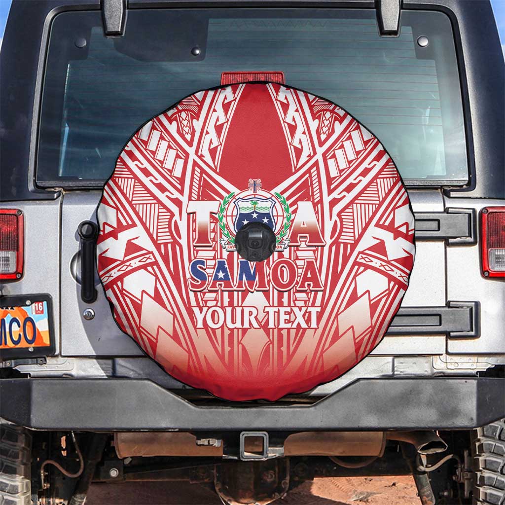 Toa Samoa Rugby Custom Spare Tire Cover Samoa mo Samoa Polynesian Pacific Red - Polynesian Pride