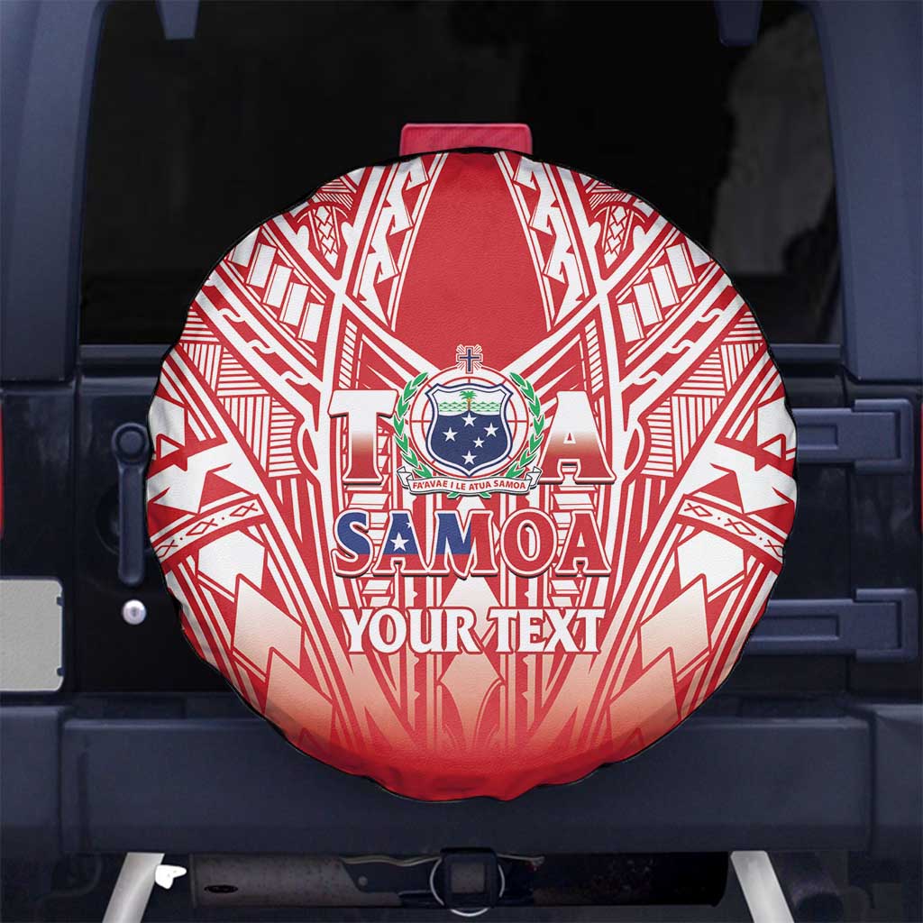 Toa Samoa Rugby Custom Spare Tire Cover Samoa mo Samoa Polynesian Pacific Red - Polynesian Pride