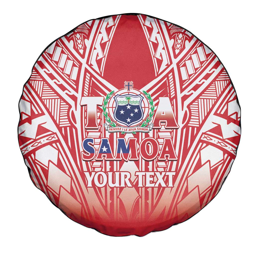 Toa Samoa Rugby Custom Spare Tire Cover Samoa mo Samoa Polynesian Pacific Red - Polynesian Pride