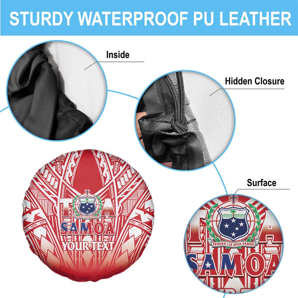 Toa Samoa Rugby Custom Spare Tire Cover Samoa mo Samoa Polynesian Pacific Red - Polynesian Pride