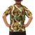 Brown Hawaii Plumeria Lei With Tropical Leaves Family Matching Long Sleeve Bodycon Dress and Hawaiian Shirt
