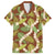 Brown Hawaii Plumeria Lei With Tropical Leaves Family Matching Long Sleeve Bodycon Dress and Hawaiian Shirt