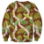 Brown Hawaii Plumeria Lei With Tropical Leaves Sweatshirt