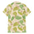 Beige Hawaii Plumeria Lei With Tropical Leaves Family Matching Off Shoulder Maxi Dress and Hawaiian Shirt