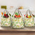 Beige Hawaii Plumeria Lei With Tropical Leaves Grocery Bag
