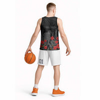 Personalised New Zealand ANZAC Day Basketball Jersey Lest We Forget Soldier Memorial