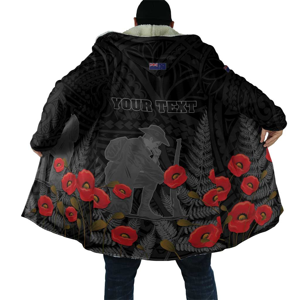 Personalised New Zealand ANZAC Day Cloak Lest We Forget Soldier Memorial
