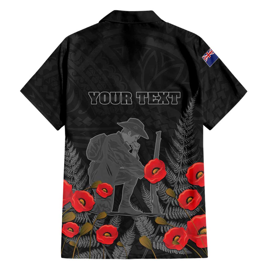 Personalised New Zealand ANZAC Day Hawaiian Shirt Lest We Forget Soldier Memorial