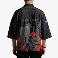 Personalised New Zealand ANZAC Day Kimono Lest We Forget Soldier Memorial