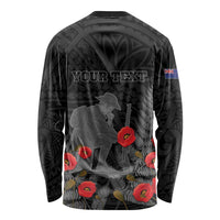 Personalised New Zealand ANZAC Day Long Sleeve Shirt Lest We Forget Soldier Memorial