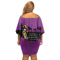 ANZAC Soldier and War Animals Family Matching Off Shoulder Short Dress and Hawaiian Shirt We Will Remember Them LT15 - Polynesian Pride