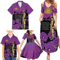 ANZAC Soldier and War Animals Family Matching Summer Maxi Dress and Hawaiian Shirt We Will Remember Them LT15 - Polynesian Pride