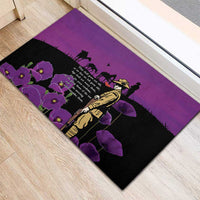 ANZAC Soldier and War Animals Rubber Doormat We Will Remember Them