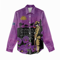 ANZAC Soldier and War Animals Women Casual Shirt We Will Remember Them LT15 - Polynesian Pride