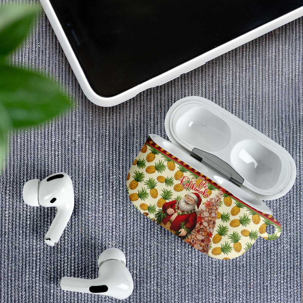 Hawaiian Santa Aloha Pineapple Christmas AirPods Case Mele Kalikimaka LT15 - Polynesian Pride