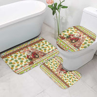 Hawaiian Santa Aloha Pineapple Christmas Bathroom Set Mele Kalikimaka LT15 - Polynesian Pride