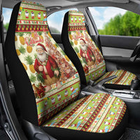 Hawaiian Santa Aloha Pineapple Christmas Car Seat Cover Mele Kalikimaka LT15 - Polynesian Pride
