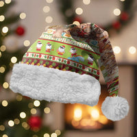 Hawaiian Santa Aloha Pineapple Christmas Santa Hat Mele Kalikimaka LT15 With Fur Cream - Polynesian Pride