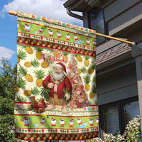 Hawaiian Santa Aloha Pineapple Christmas Garden Flag Mele Kalikimaka LT15 - Polynesian Pride