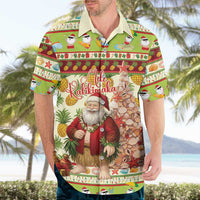 Hawaiian Santa Aloha Pineapple Christmas Hawaiian Shirt Mele Kalikimaka - Polynesian Pride