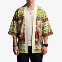 Hawaiian Santa Aloha Pineapple Christmas Kimono Mele Kalikimaka LT15 - Polynesian Pride