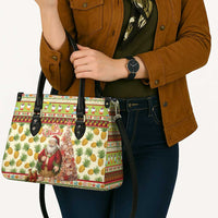 Hawaiian Santa Aloha Pineapple Christmas Leather Bag Mele Kalikimaka LT15 - Polynesian Pride