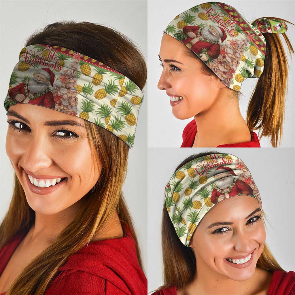 Hawaiian Santa Aloha Pineapple Christmas Neck Gaiter Mele Kalikimaka LT15 - Polynesian Pride