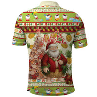 Hawaiian Santa Aloha Pineapple Christmas Polo Shirt Mele Kalikimaka LT15 - Polynesian Pride