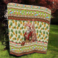 Hawaiian Santa Aloha Pineapple Christmas Quilt Mele Kalikimaka LT15 - Polynesian Pride