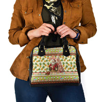 Hawaiian Santa Aloha Pineapple Christmas Shoulder Handbag Mele Kalikimaka LT15 - Polynesian Pride