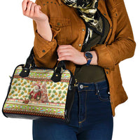 Hawaiian Santa Aloha Pineapple Christmas Shoulder Handbag Mele Kalikimaka LT15 - Polynesian Pride