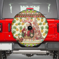 Hawaiian Santa Aloha Pineapple Christmas Spare Tire Cover Mele Kalikimaka LT15 - Polynesian Pride