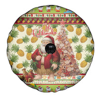 Hawaiian Santa Aloha Pineapple Christmas Spare Tire Cover Mele Kalikimaka LT15 - Polynesian Pride
