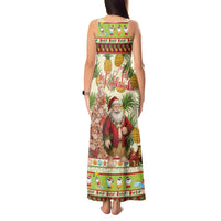 Hawaiian Santa Aloha Pineapple Christmas Tank Maxi Dress Mele Kalikimaka LT15 - Polynesian Pride